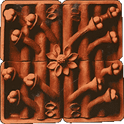 Керамическая композиция для интерьера ресторана "Северный".